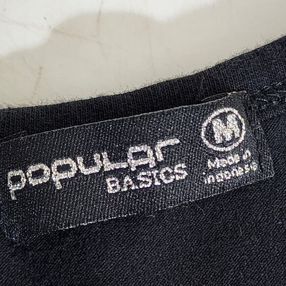 Popular Basics Medium Black Bodycon Keyhole Dress - Picture 3 of 4